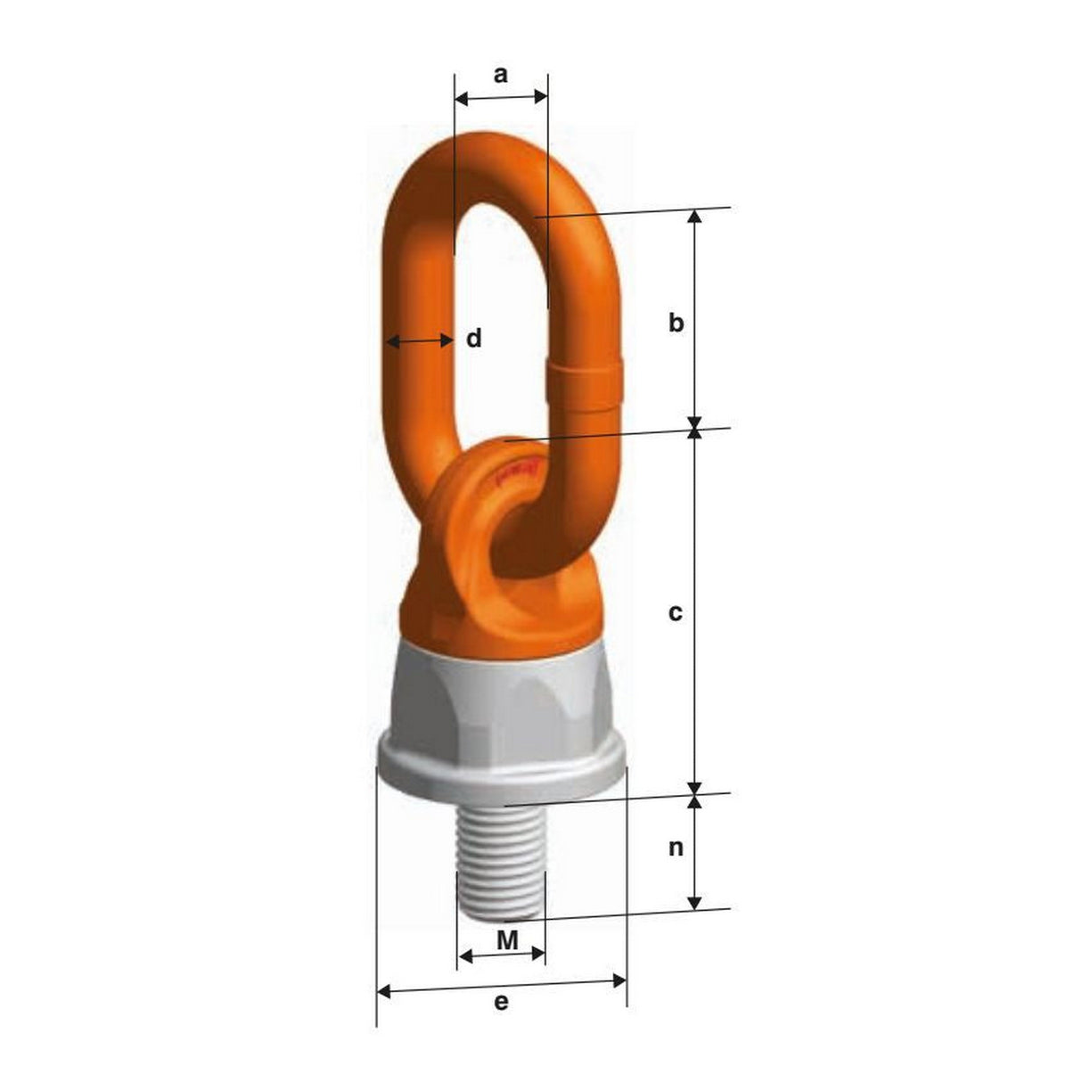 Otočný vázací bod k našroubování - PLDW - Pewag Winner Profilift