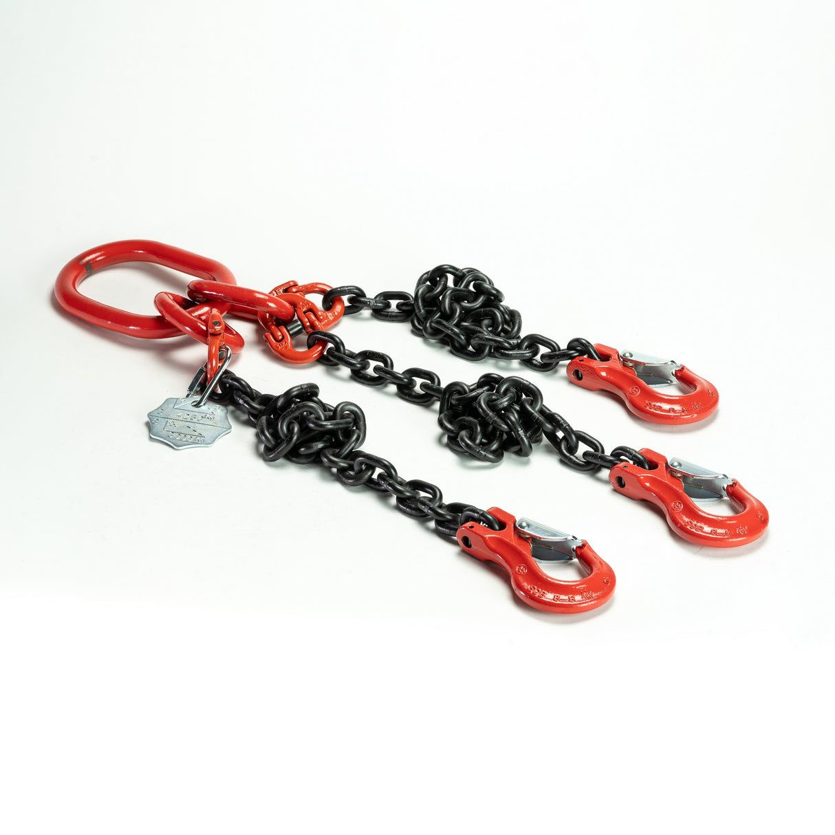 Vázací řetěz třídy 8 třípramenný, oko-hák, průměr 10mm, nosnost 6700kg