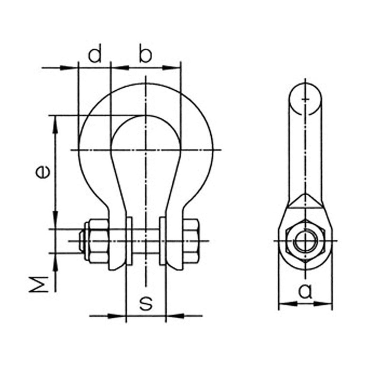 Spojovací článek Unilock U, třída 8, PEWAG
