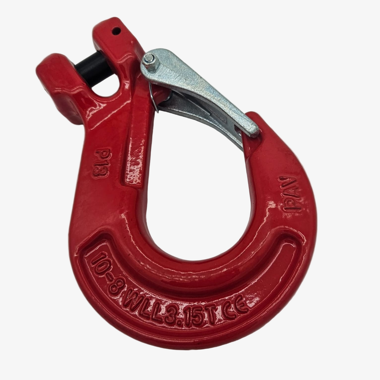 Hák s vidlicí PAV, červený, třída 8, EN 1677