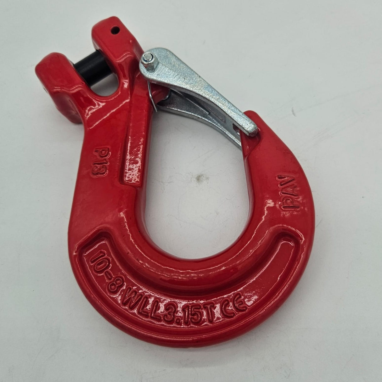 Hák s vidlicí PAV, červený, třída 8, EN 1677