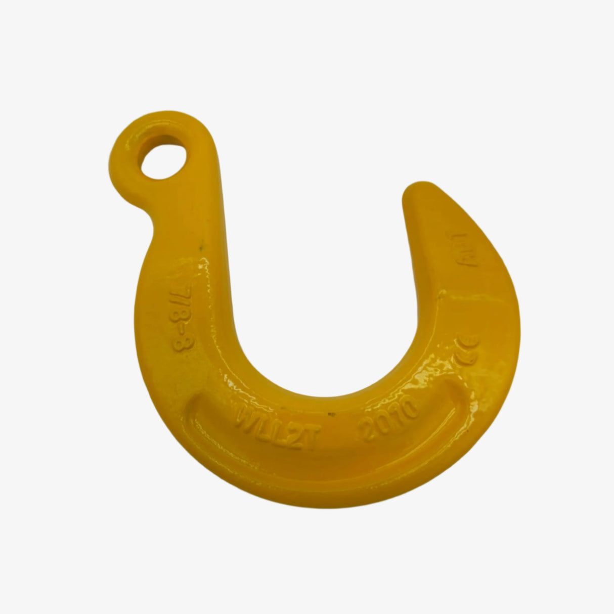 Kontejnerový hák s okem, třída 8, barva žlutá, FORANKRA