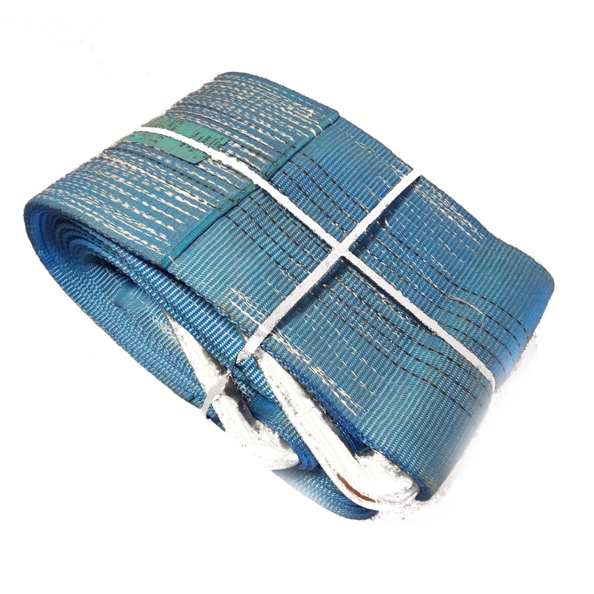 C2 - 8000kg, popruh plochý s kovovými neprovlékacími oky, modrý, šíře 240mm