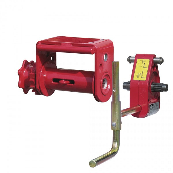 Upínací naviják - ocelové lano nebo textilní pás 2622 se šnekovou převodovkou 4504