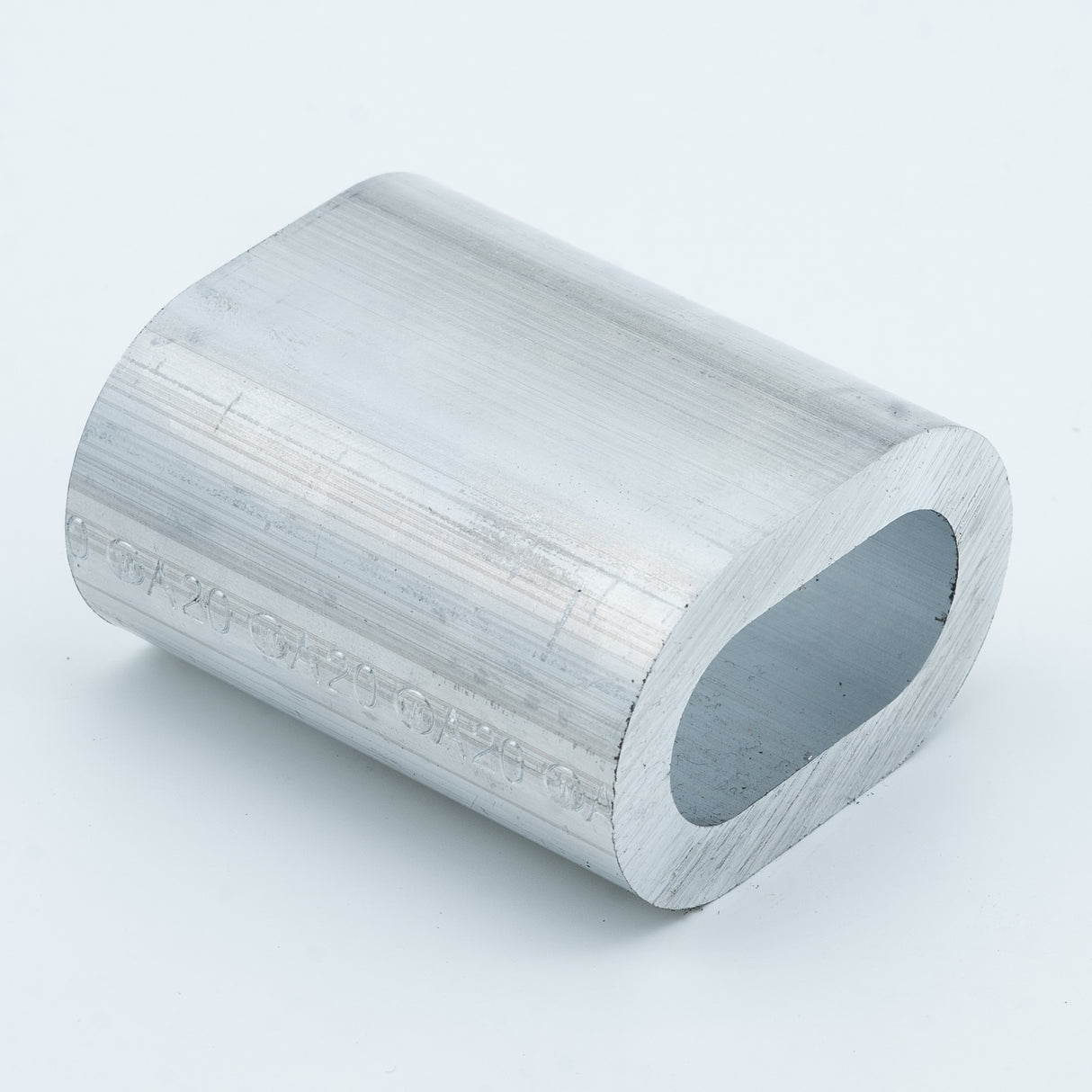 Oválná hliníková objímka, EN 13411-3, původně DIN 3093