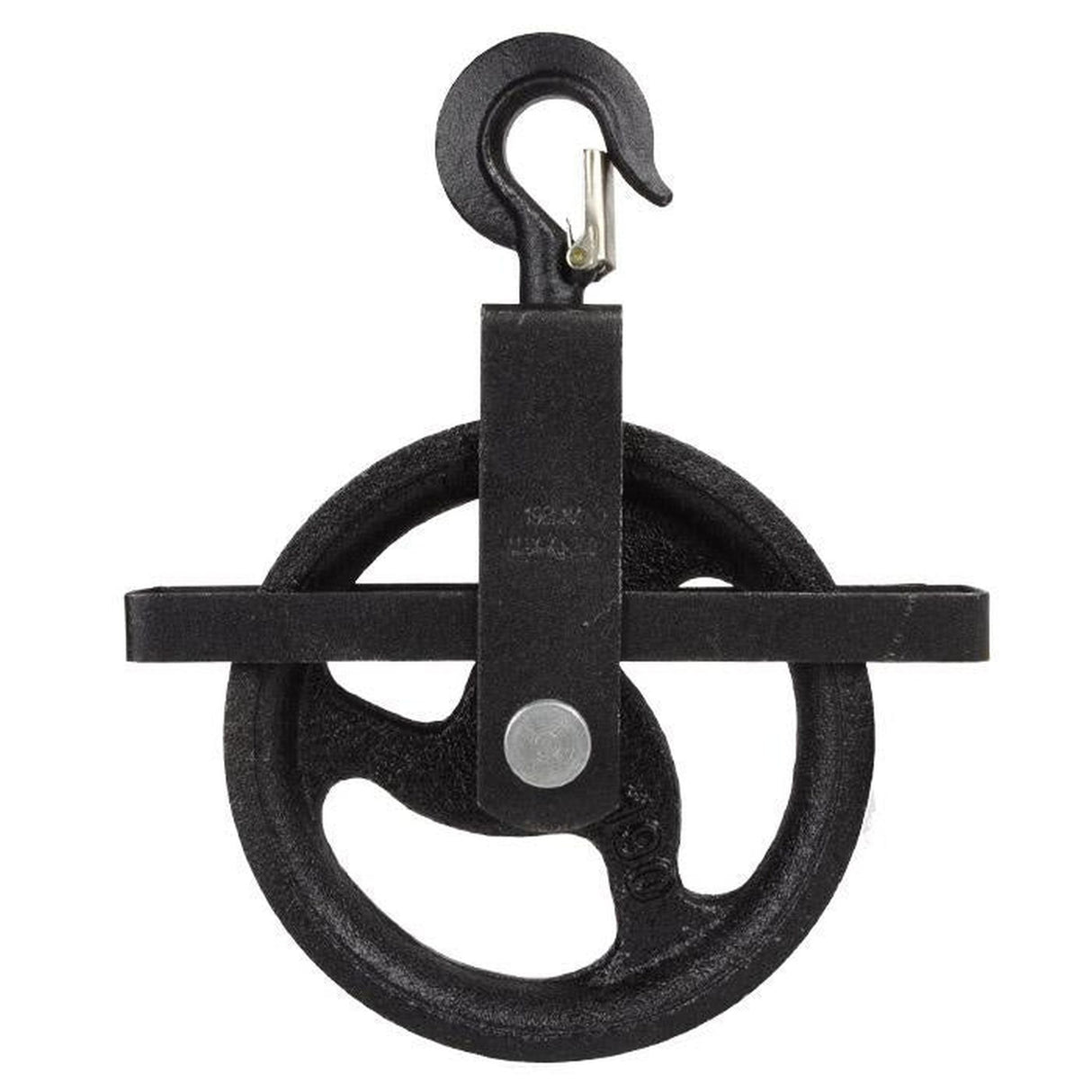 Stavební kladka s hákem, ideální k použití s konopnými lany, SEWOTA - Německo