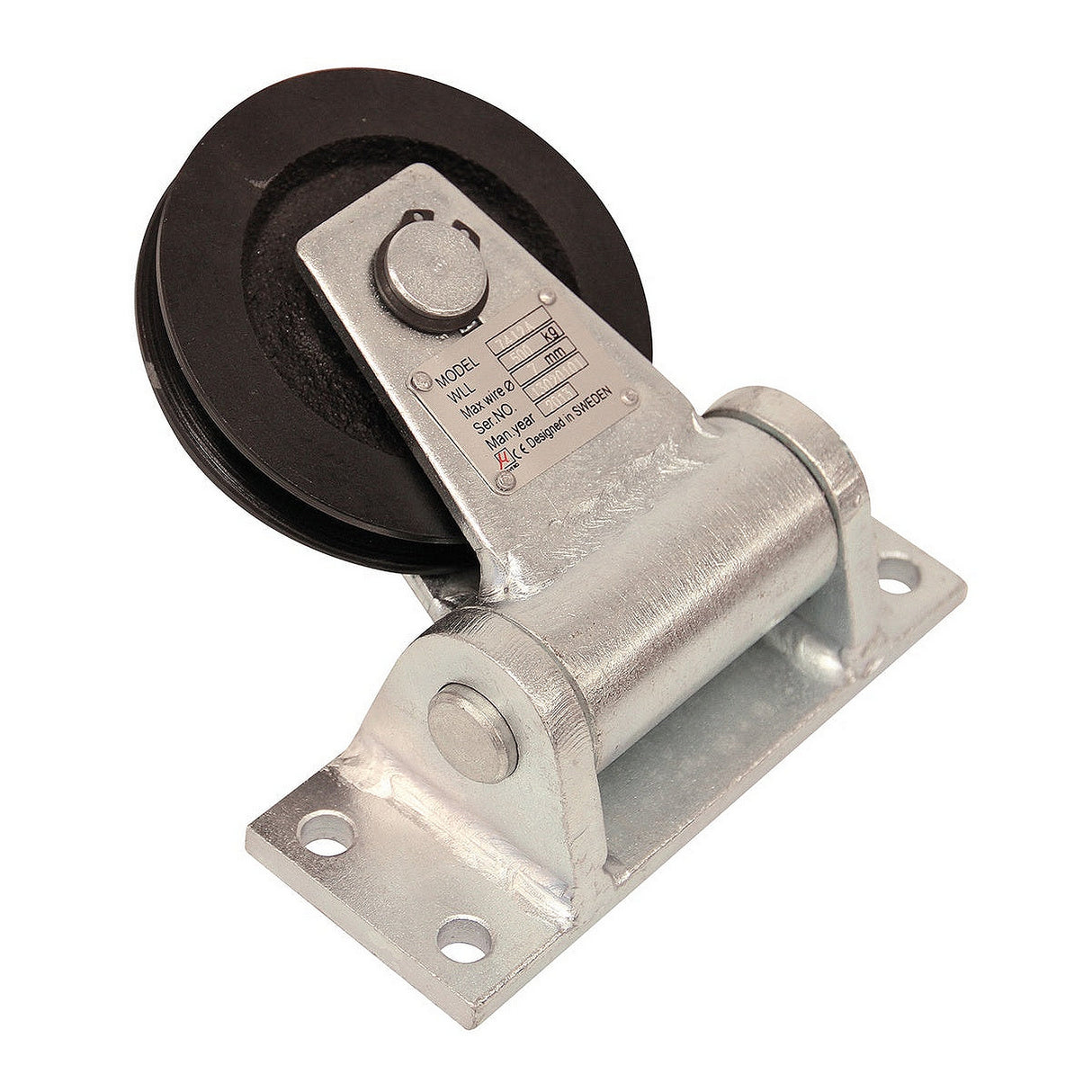 Kladka s přírubou výkyvná, typ 74, s kuličkovým ložiskem, nosnost 500 a 1000kg