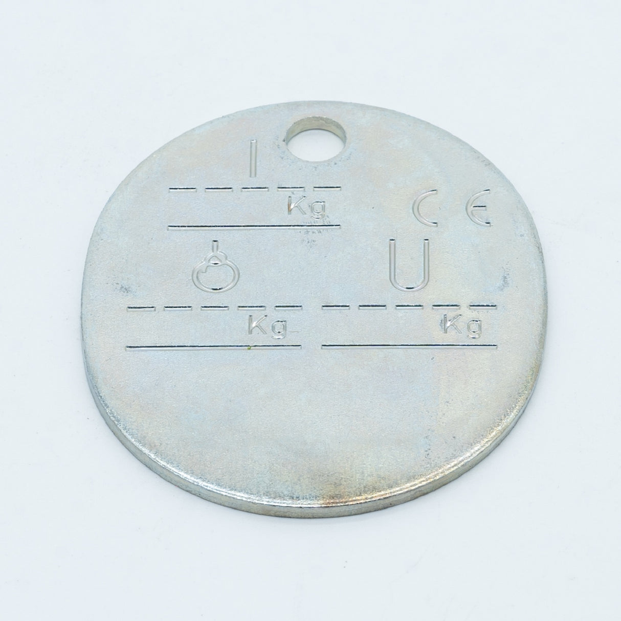 Štítek lanový - oválný, stříbrný