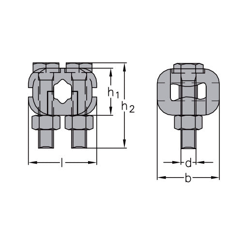 SIKA svorka - pozinkovaná-rozměry