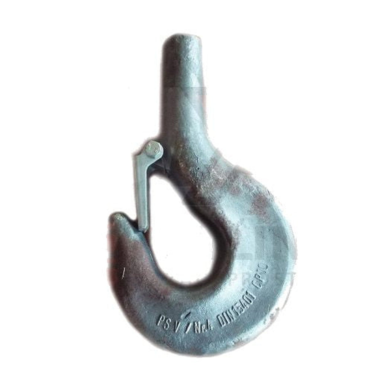 Jednoduchý jeřábový hák RSN - DIN 15401, výkovek bez závitu, s pojistkou, třída V