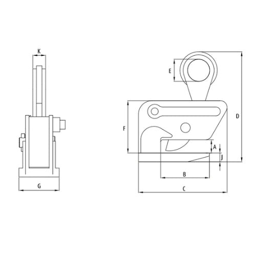 Horizontální zvedací svěrka IPHGZ - CROSBY