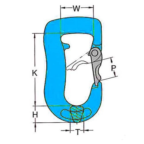Hák pro textilní závěs JOKER, třída 10 - FORANKRA