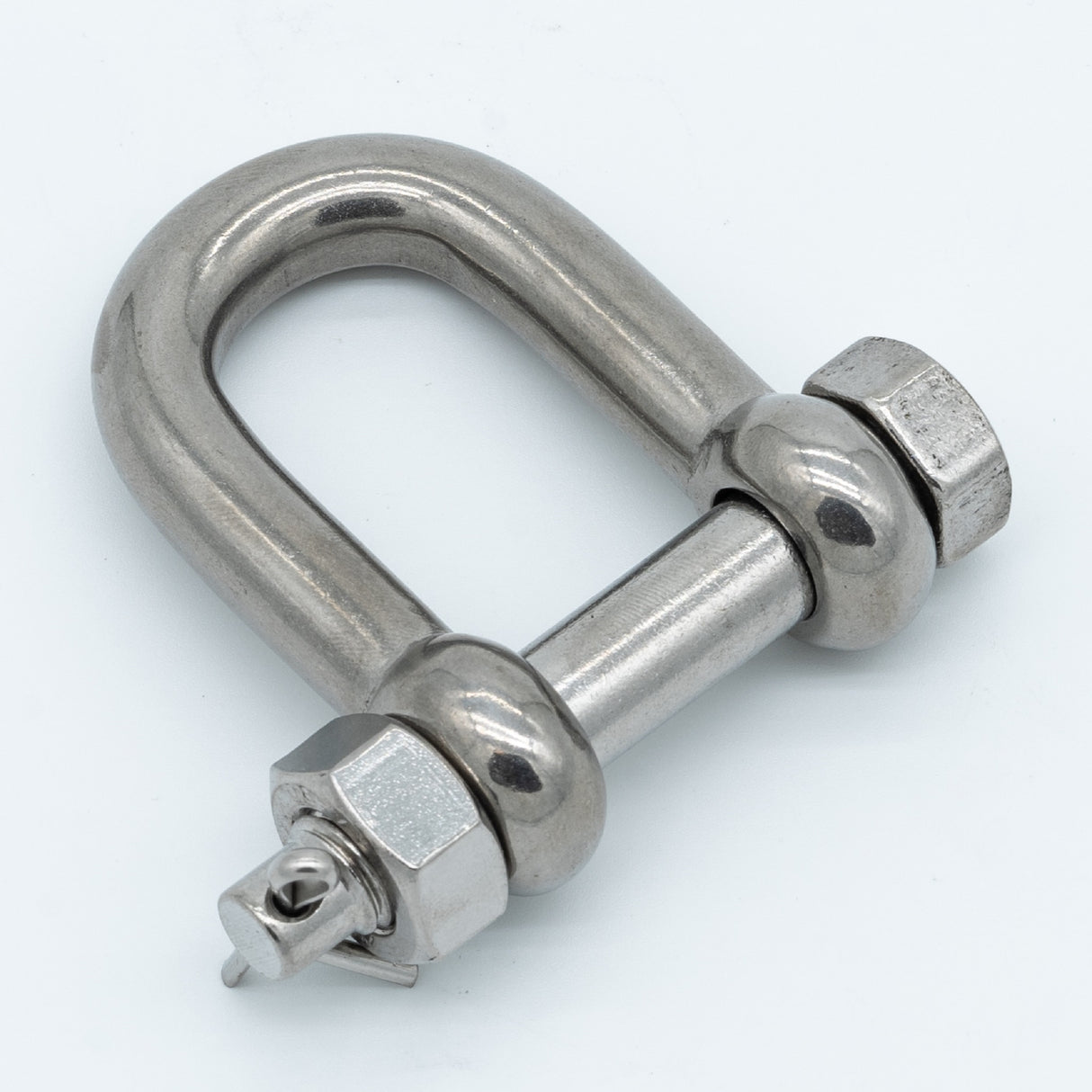 Nerezový třmen rovný s maticí a závlačkou AISI316-A4, PAVLÍNEK