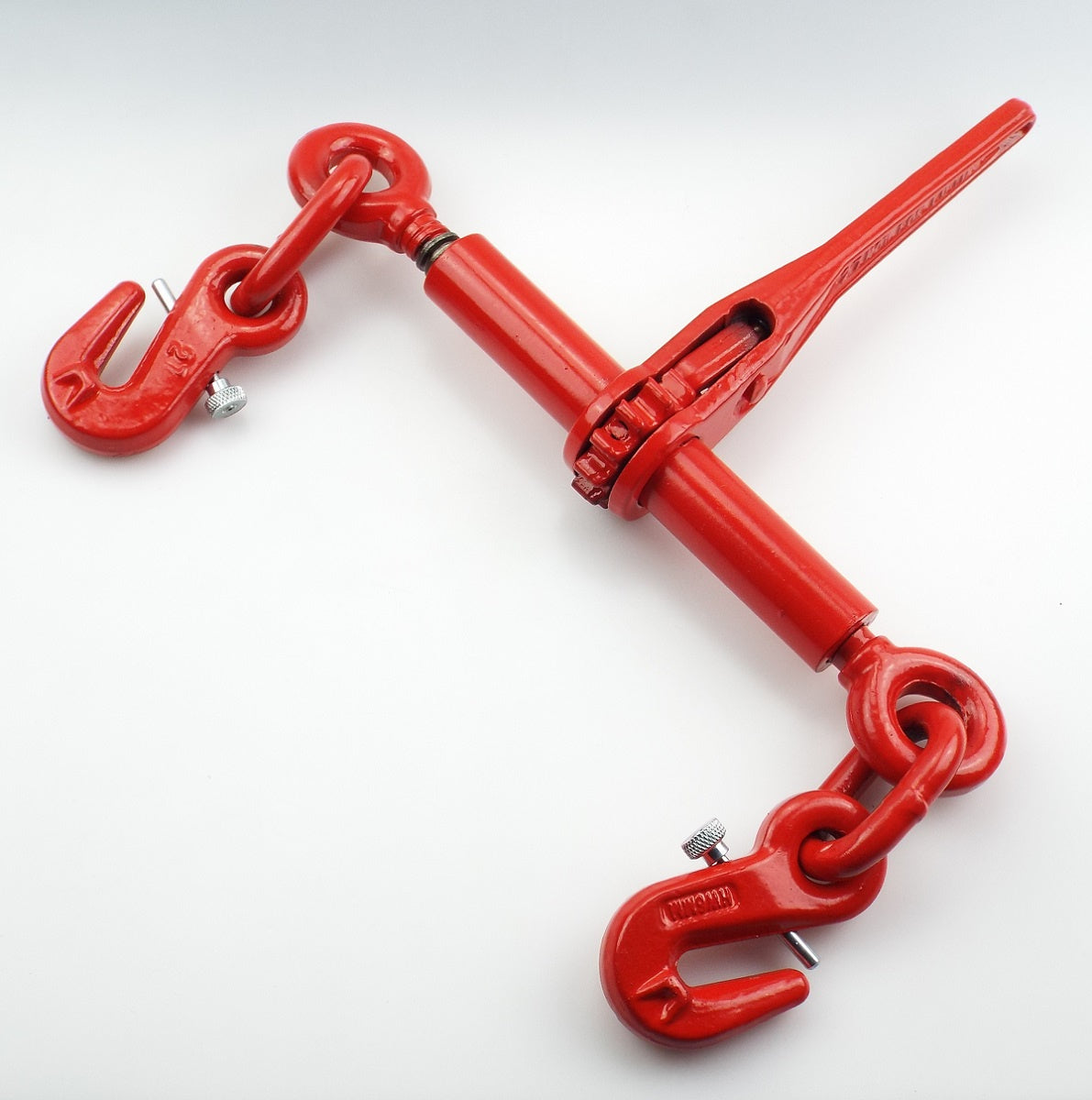 RLSP ráčnový napínák s háky s pojistkou proti vyšroubování, červený lak