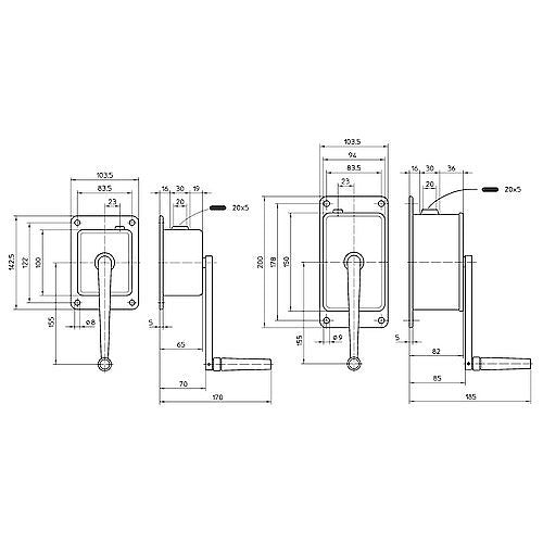 Ruční lanový naviják WA HAACON