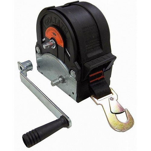 Ruční naviják TALBOT - typ TS, s textilním popruhem a hákem, jen pro tažení