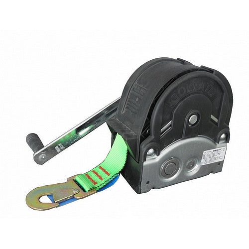 Ruční naviják TALBOT - typ TS, s textilním popruhem a hákem, jen pro tažení