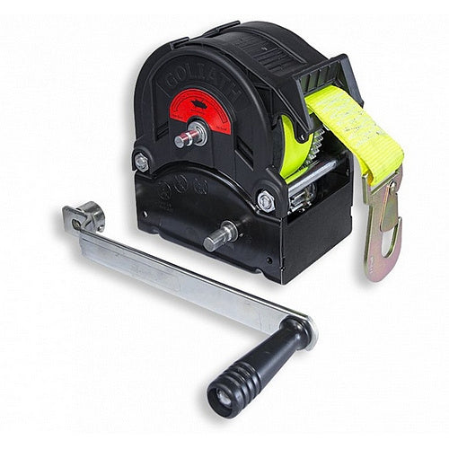 Ruční naviják TALBOT - typ TS, s textilním popruhem a hákem, jen pro tažení