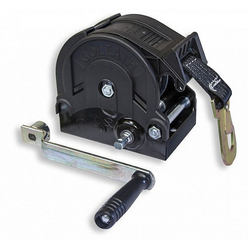 Ruční naviják TALBOT - typ TS, s textilním popruhem a hákem, jen pro tažení