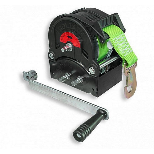 Ruční naviják TALBOT - typ TS, s textilním popruhem a hákem, jen pro tažení