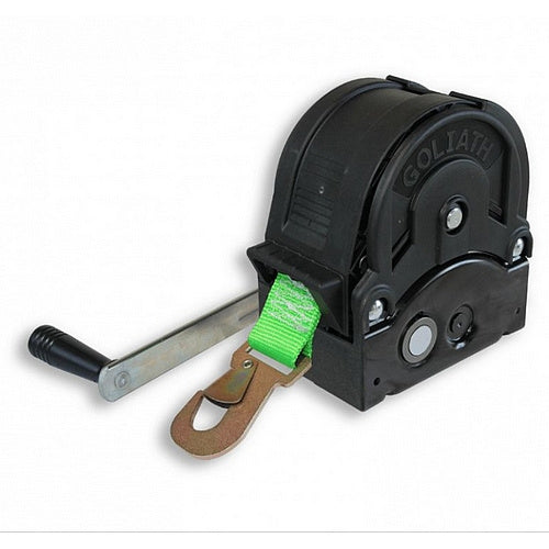 Ruční naviják TALBOT - typ TS, s textilním popruhem a hákem, jen pro tažení