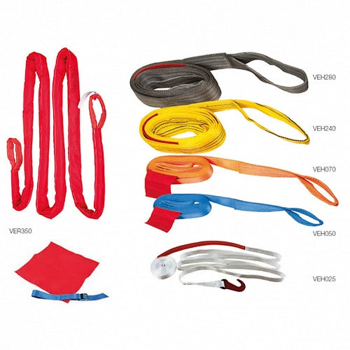 Popruhy a pásy pro tahání pevnost v tahu délka 6m - vyprošťovací - oko-oko
