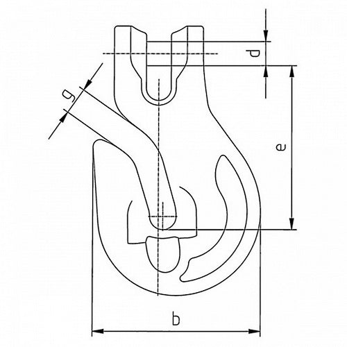 Souběžný hák se spoj.čepem KPW, třída 10, PEWAG WINNER