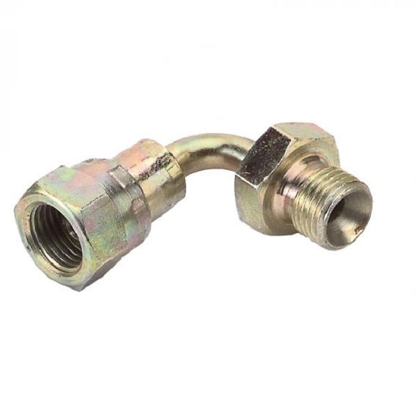 koleno 90° s 1x 1/4" BSP female otočnou maticí a 1x 1/4" BSP male
