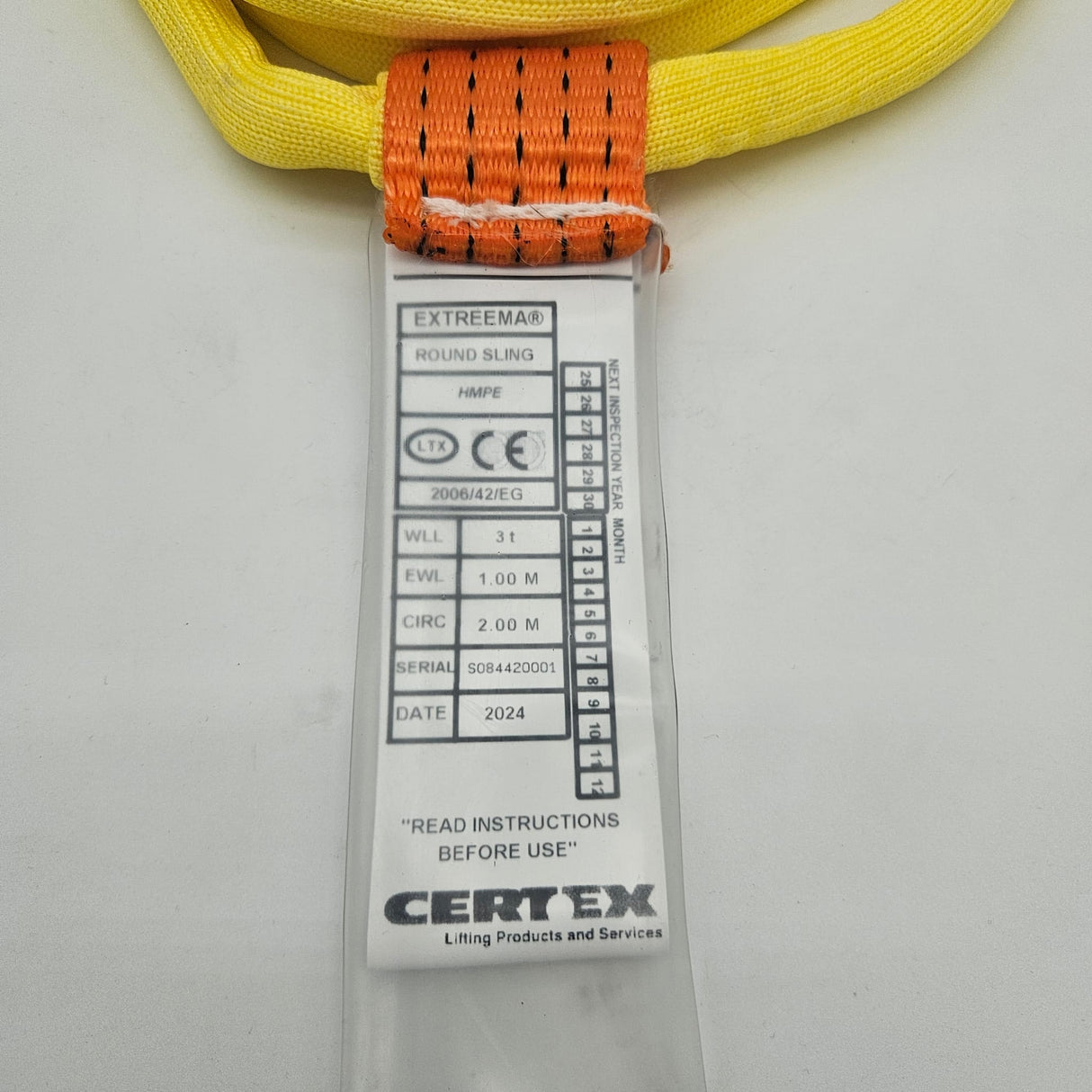 Vinutá smyčka Extreema(r) EXS nosnost 3000kg průměr 9mm žlutá