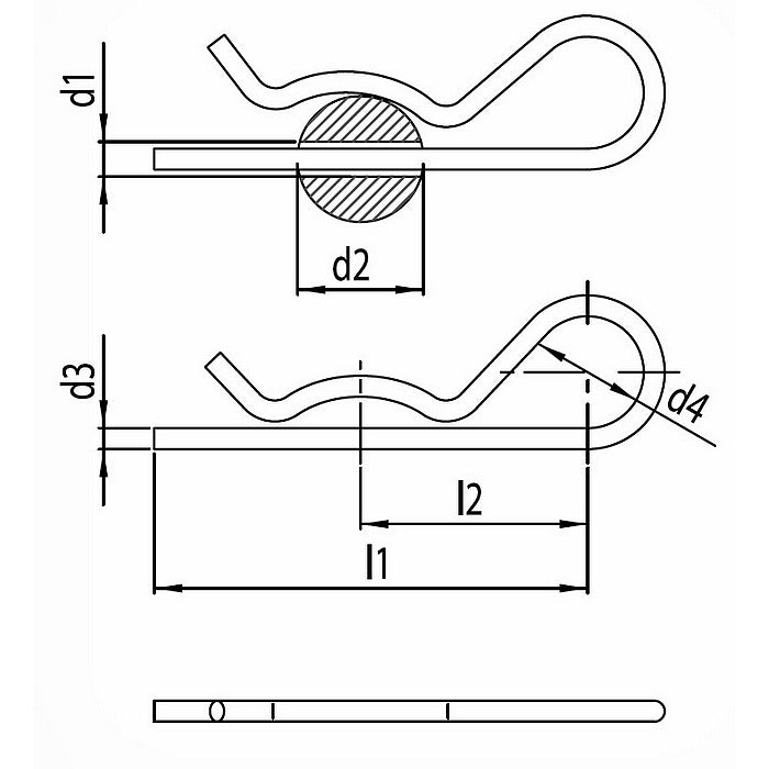 Nerezová pojistka jednoduchá - AISI 304 (A2)