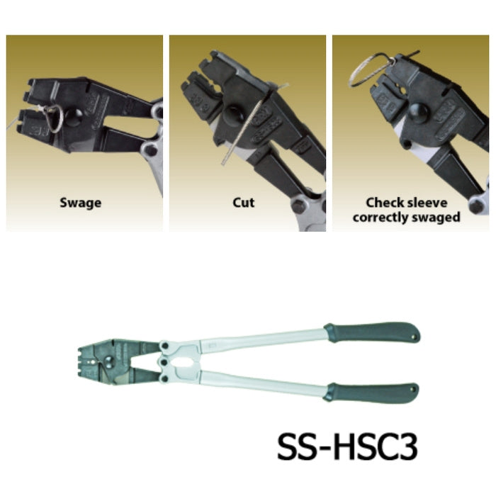 Lisovací kleště pro nerezové objímky typ SS-HSC