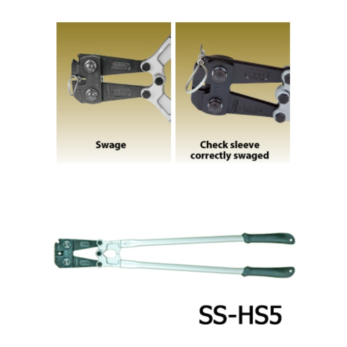 Lisovací kleště pro nerezové objímky typ SS-HSC