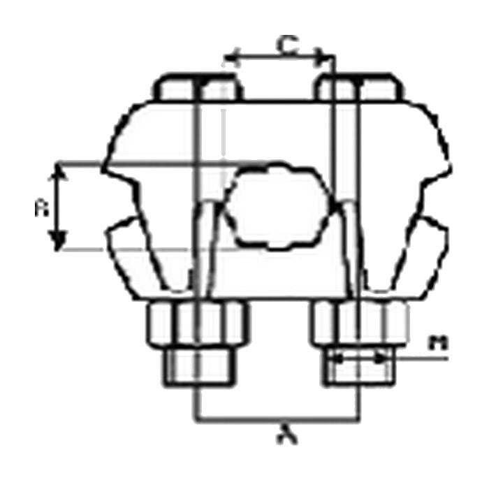 Lanová svorka typ "ML" vel.8 MI
