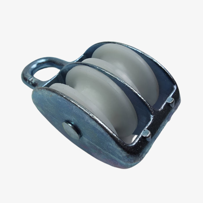 V-Kladka dvojitá s dvěma nylonovými cívkami vel.40 MI