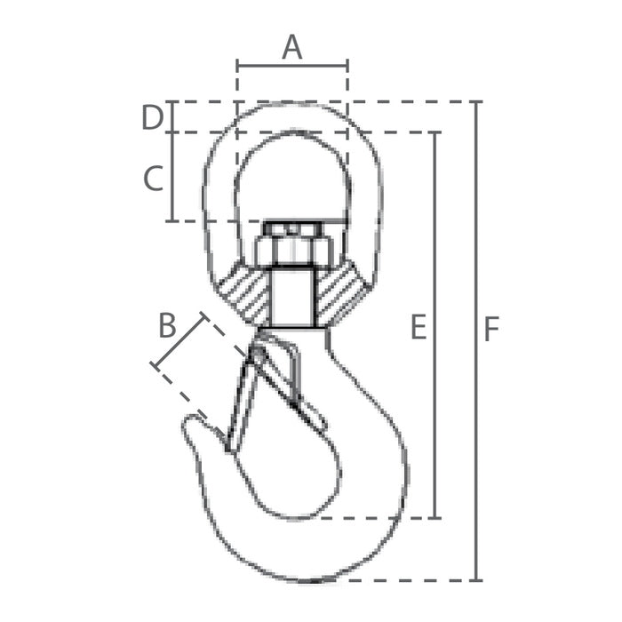 Otočný hák vysokopevn. D