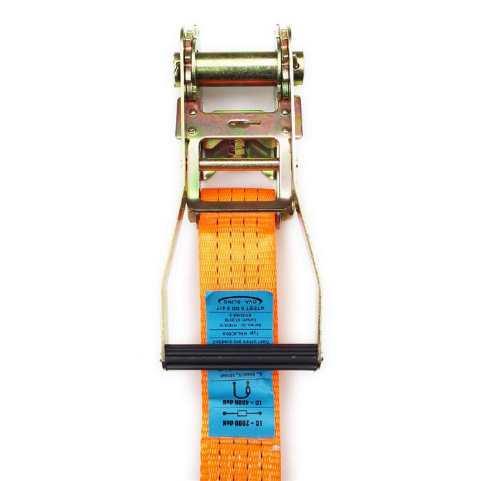 Upínací pás typ 4002 IHD hák, pevná část, l=0,4m, š.50mm, 2000/4000daN, oranžový