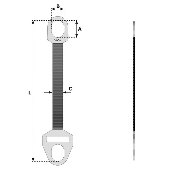 Provlékací vázací řetěz z válečkového řetězu Panzerband STAS LIFTEUROP