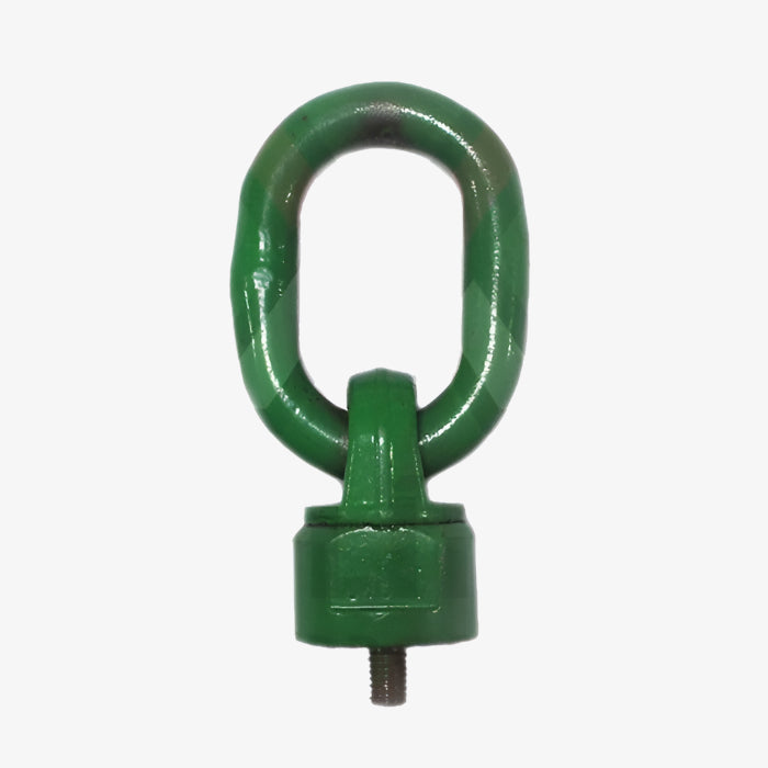 Vázací bod otočný k našroubování, typ-435, nosnost 500kg, tř. 10,zelený, M10x18 mm, Doprodej