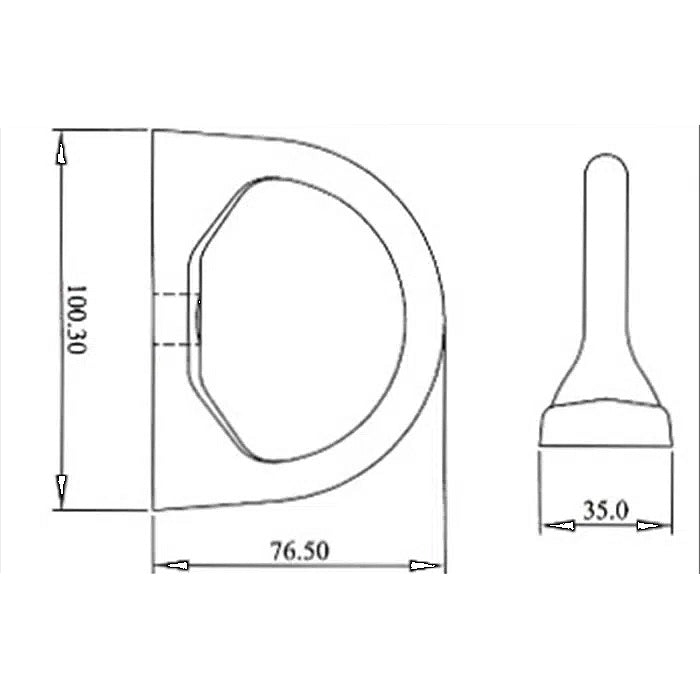 Kotevný bod D, EN 795:2012 Typ A, statická pevnosť: 12 kN, farba žltá