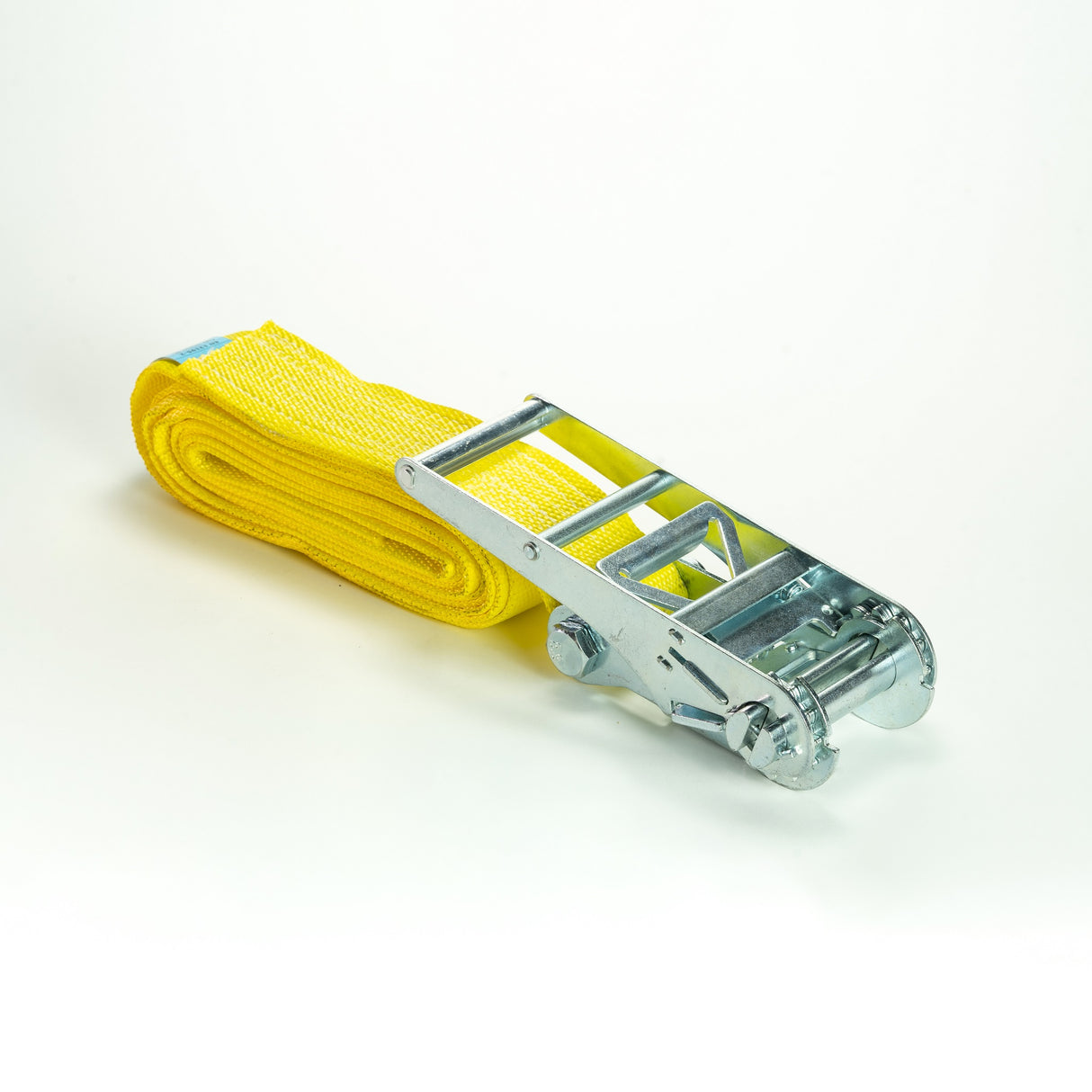 Upínací pás, typ 10001, jednodílný s ráčnou, 75mm, LC 10000daN, žlutý