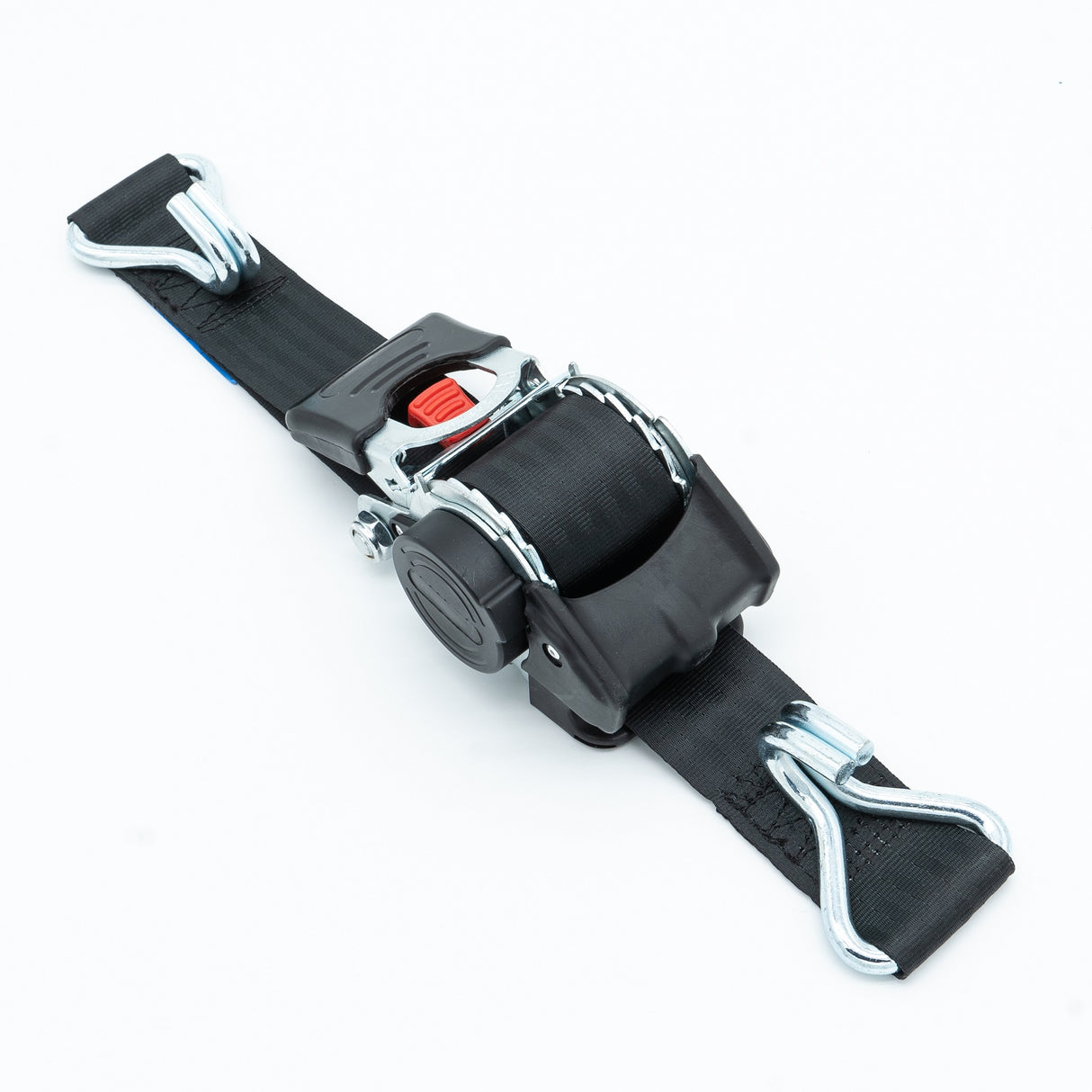 Samonavíjecí upínací pás typ AZG25 IHD, černý, 2xIHD, LC 300daN