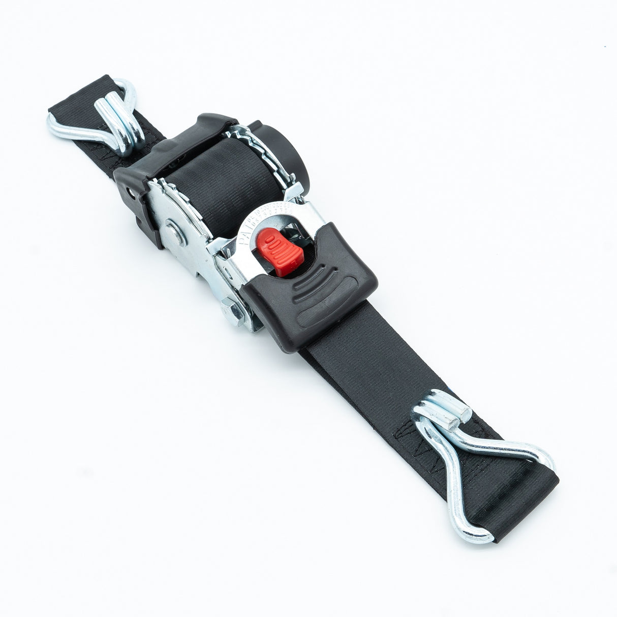 Samonavíjecí upínací pás typ AZG25 IHD, černý, 2xIHD, LC 300daN