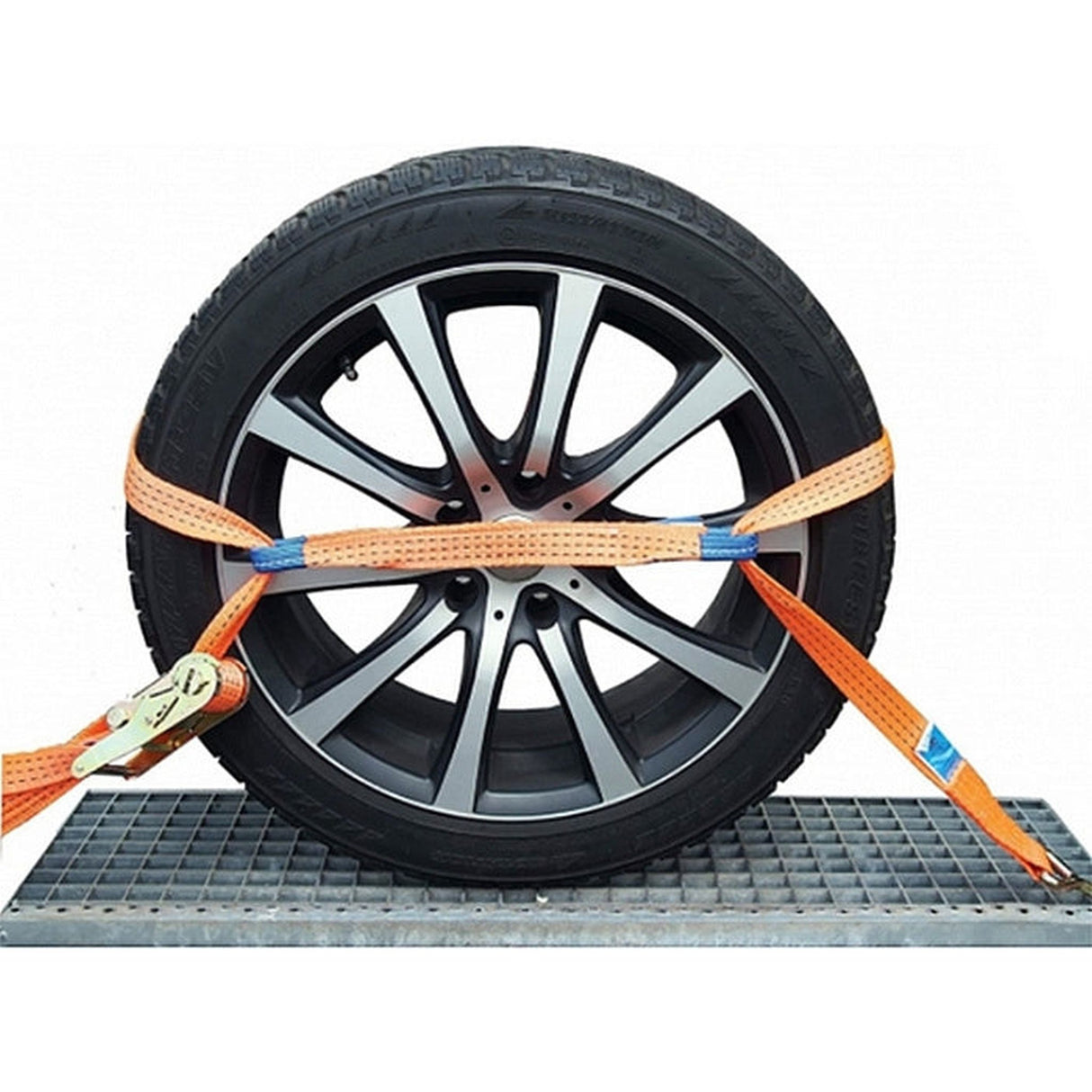 Upínací pás na auta s protiskluznou podložkou FORANKRA, šířka 35mm