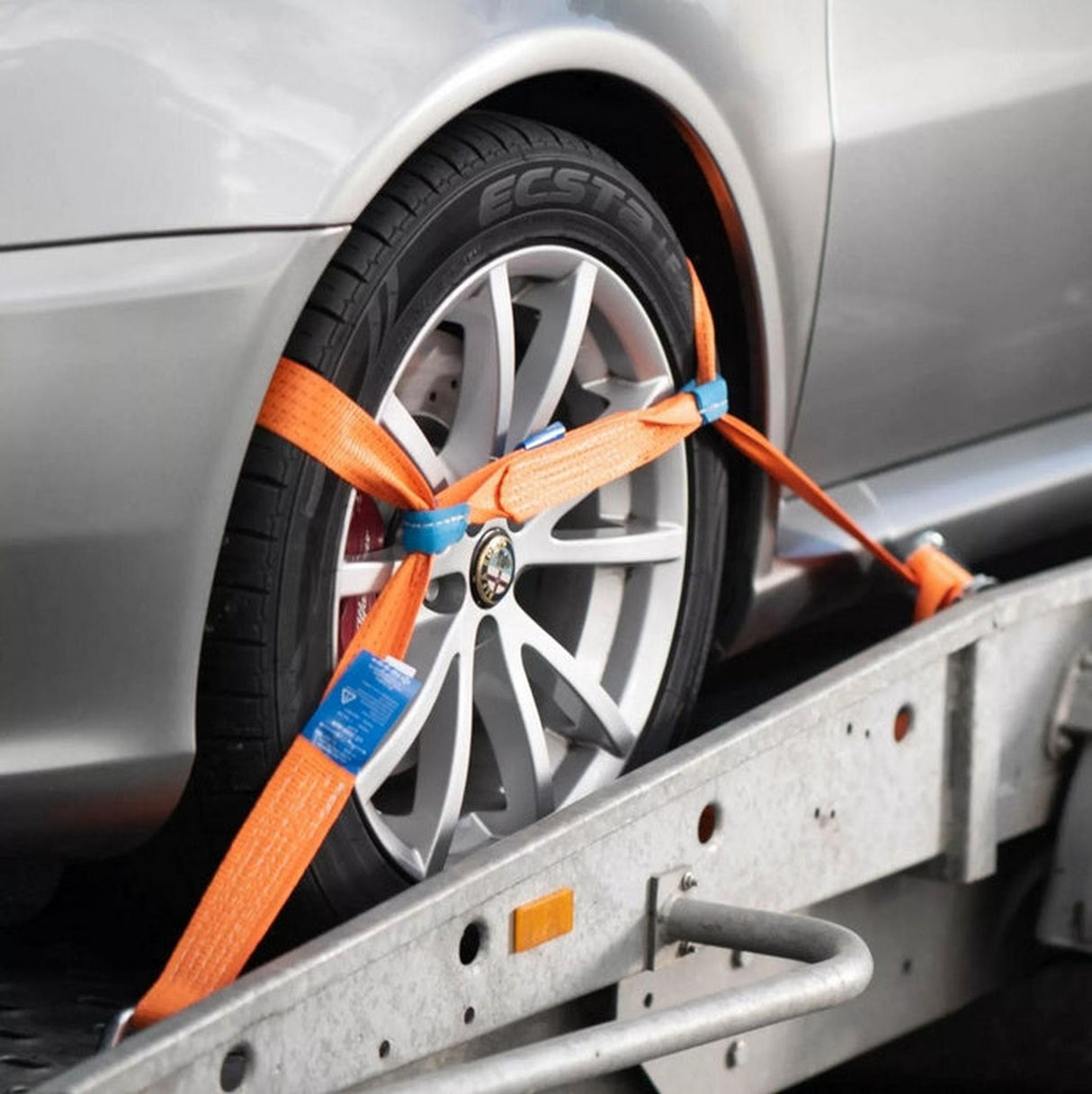 Upínací pás na auta s protiskluznou podložkou FORANKRA, šířka 35mm