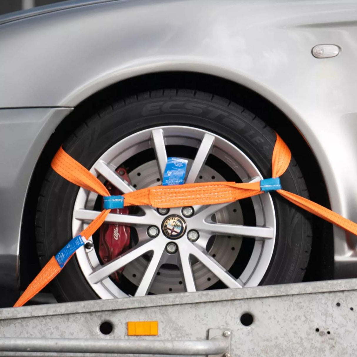 Upínací pás na auta s protiskluznou podložkou FORANKRA, šířka 35mm