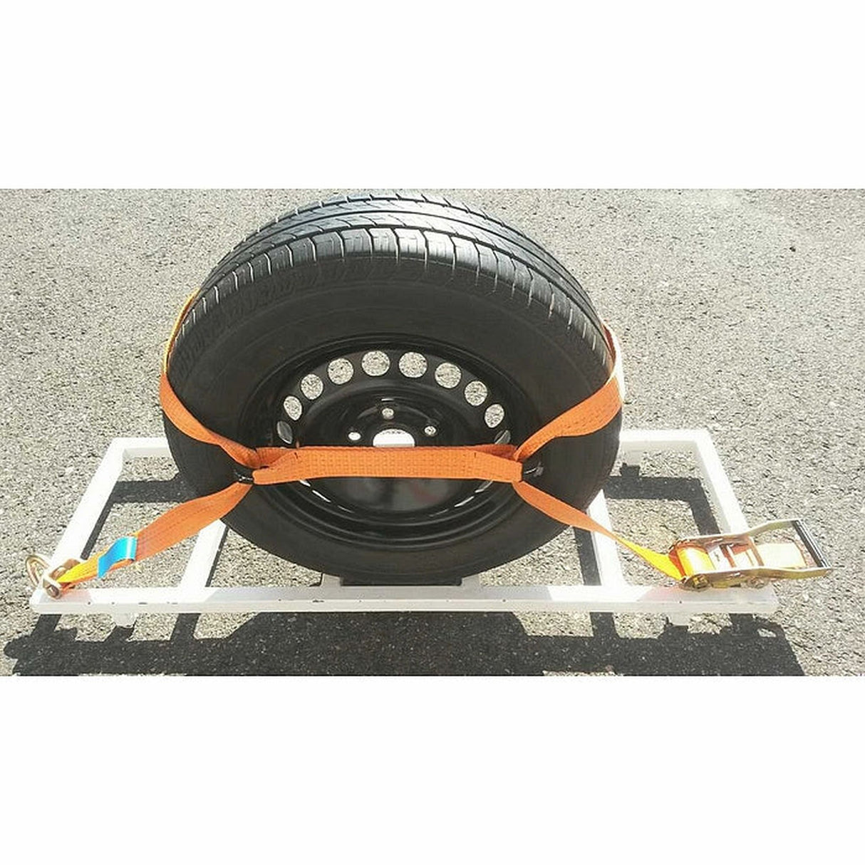 Upínací pás na auta s protiskluznou podložkou FORANKRA, šířka 35mm