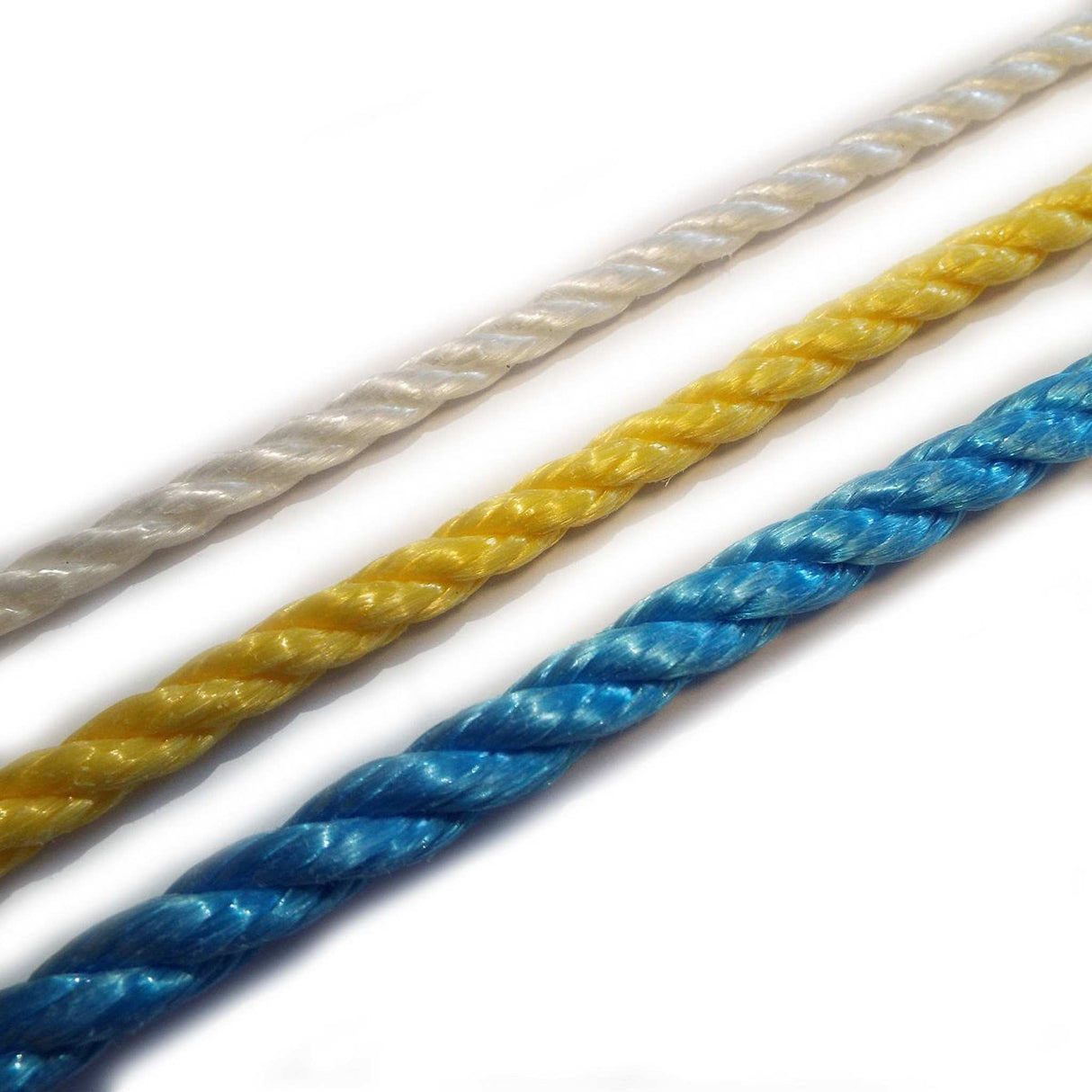 PP - polypropylenová lana a šňůry stáčená, bez jádra