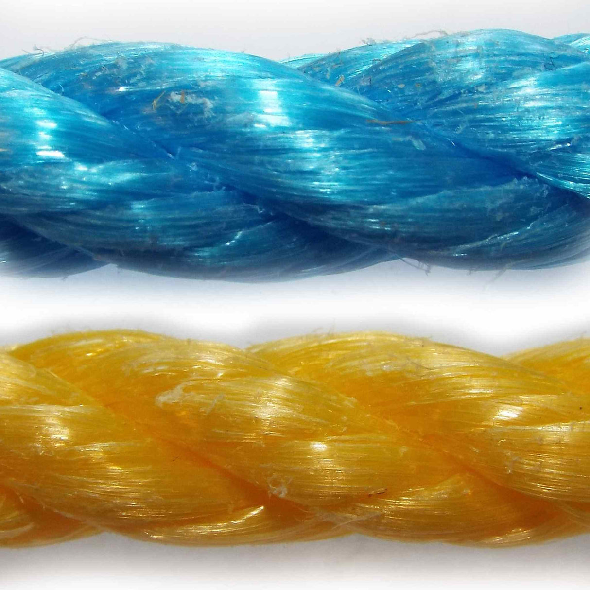 PP - polypropylenová lana a šňůry stáčená, bez jádra