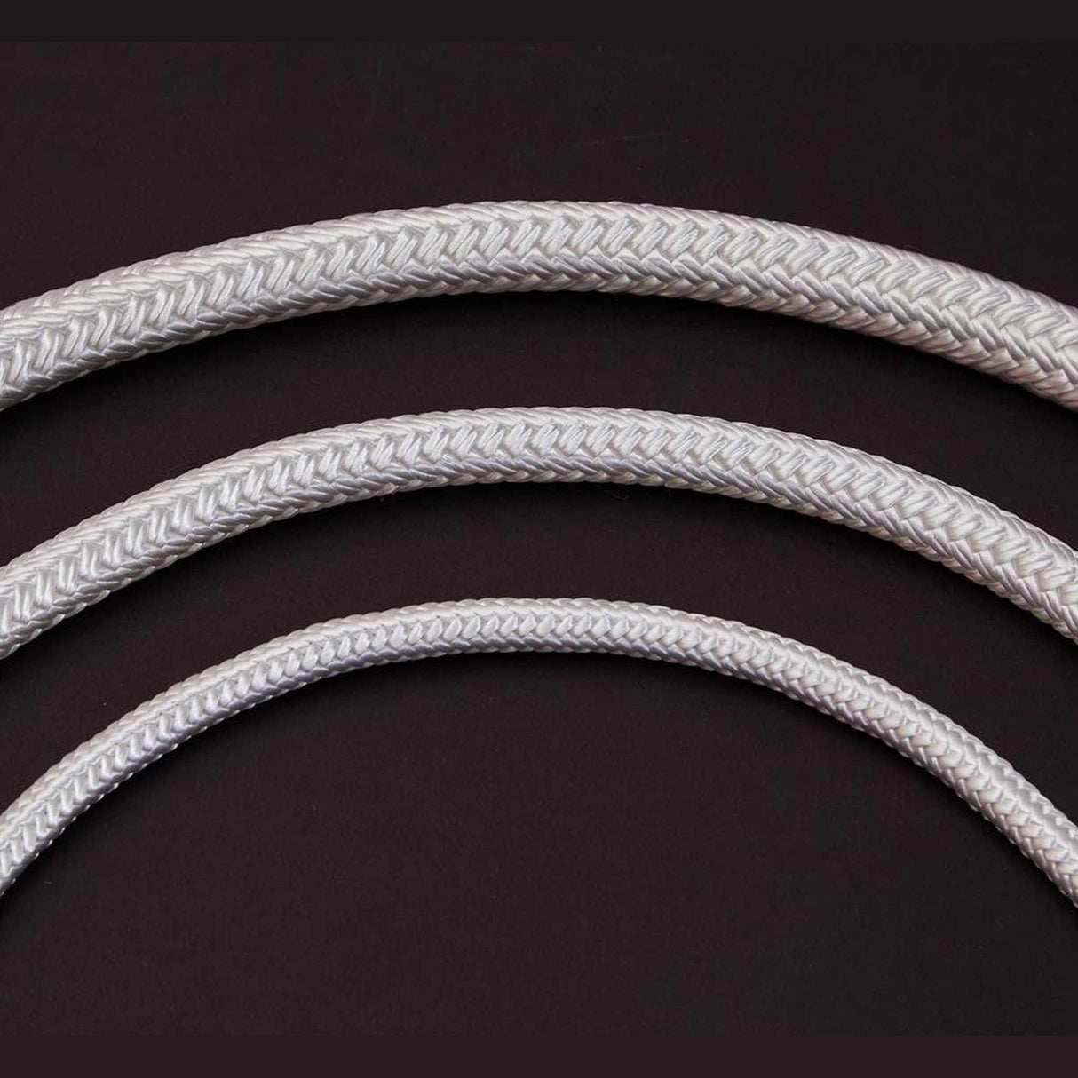 PA - polyamidová lana a šňůry, pletená