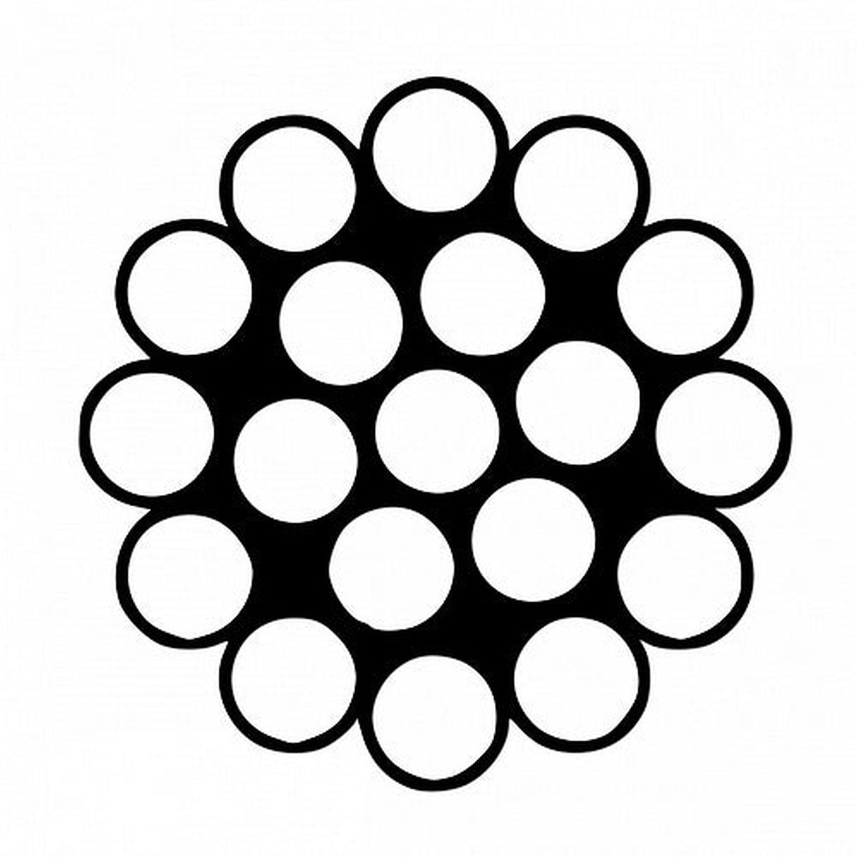 Jednopramenné ocelové lano, konstrukce 1x19, pozinkované